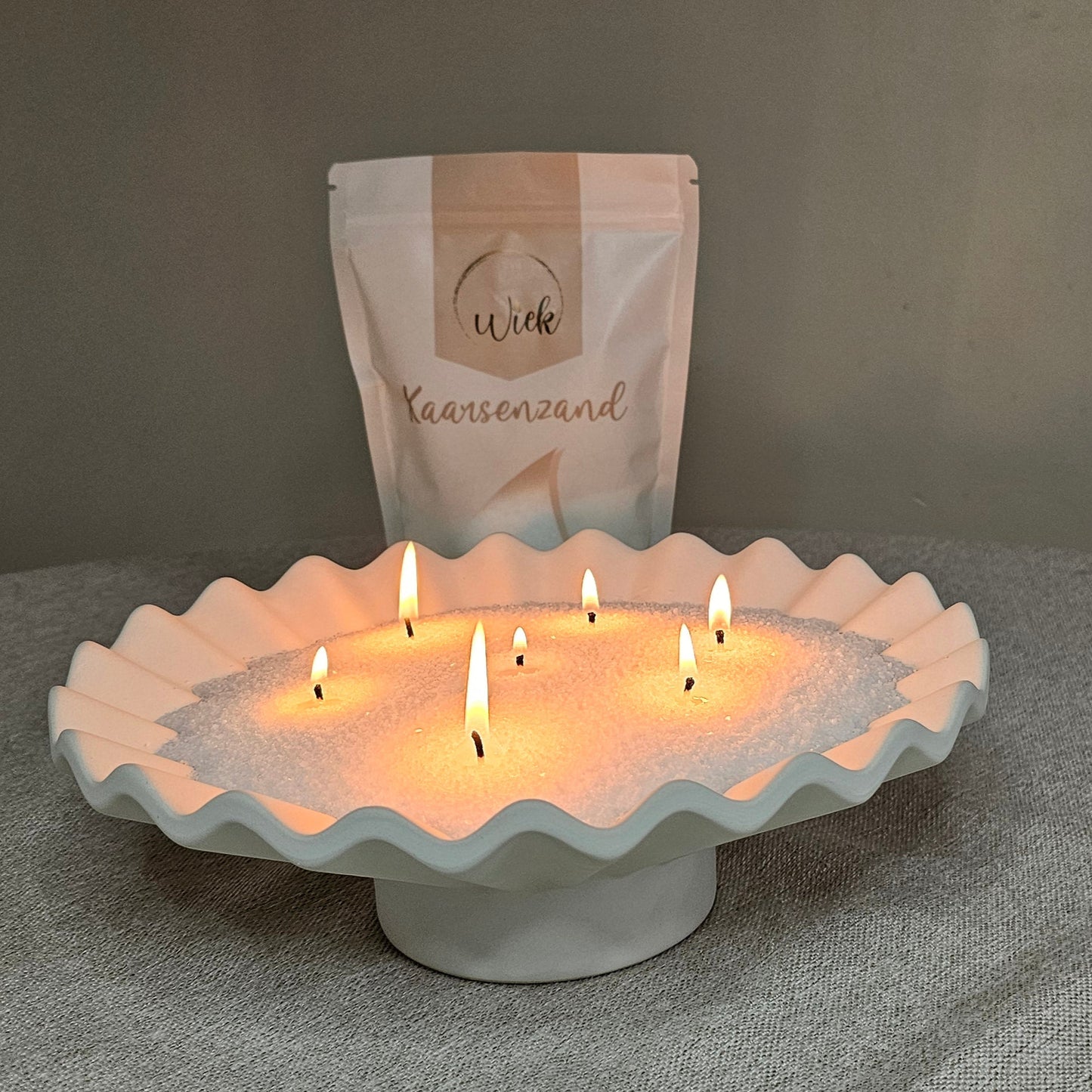 Kaarsenzand + Wiekendoosje (10 wieken)