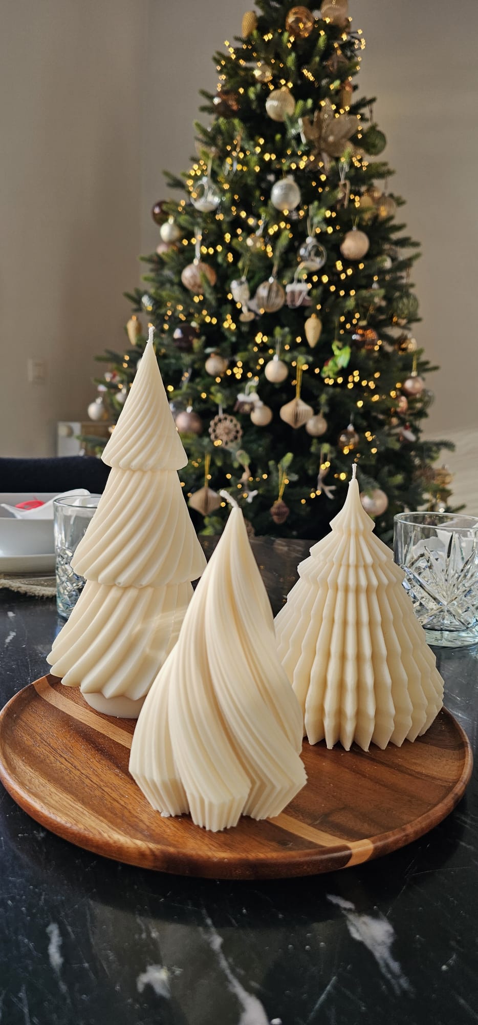 Set of Christmas trees