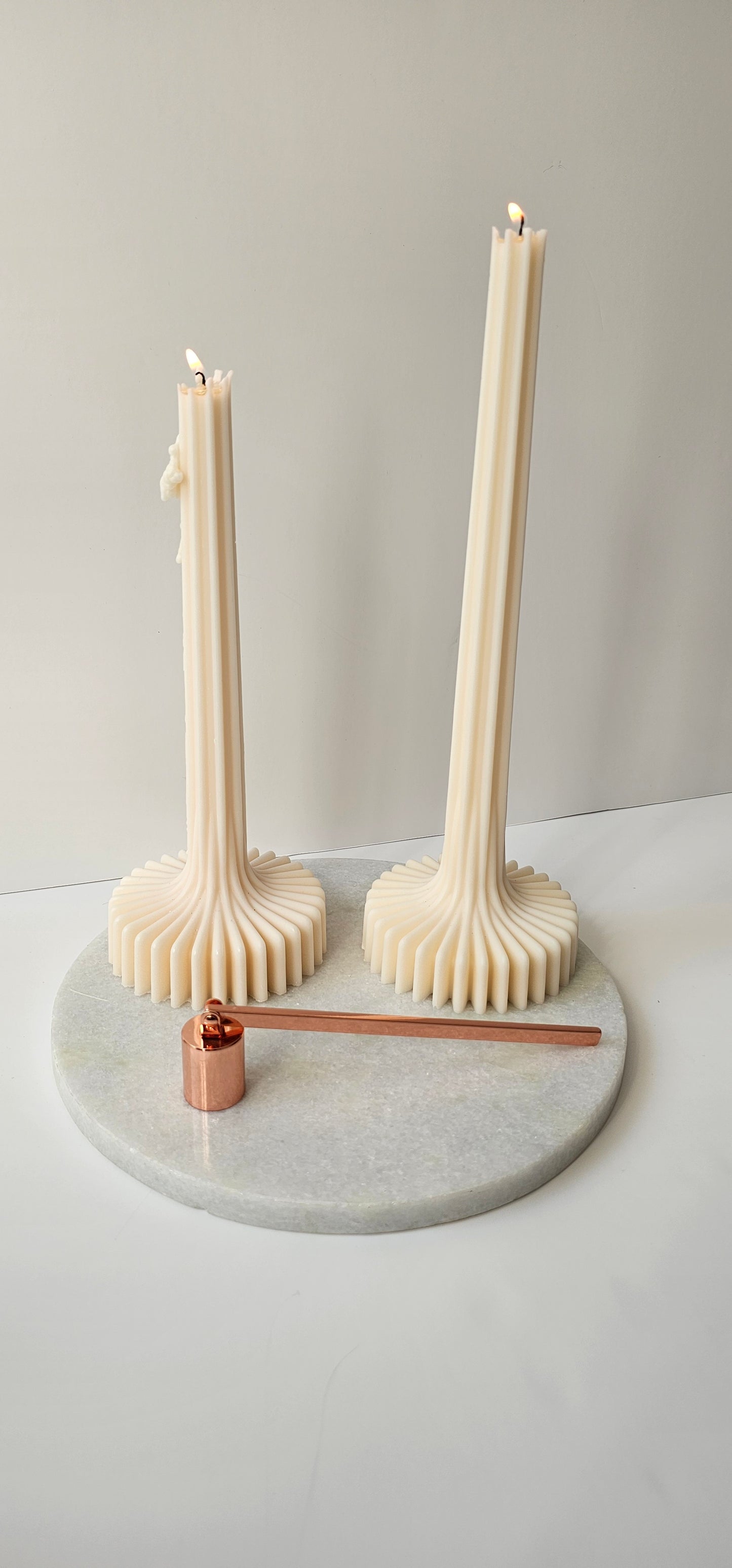 Kaarsendover rosé goud