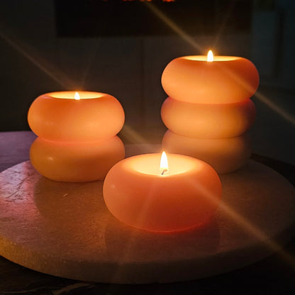 Set of donut candles