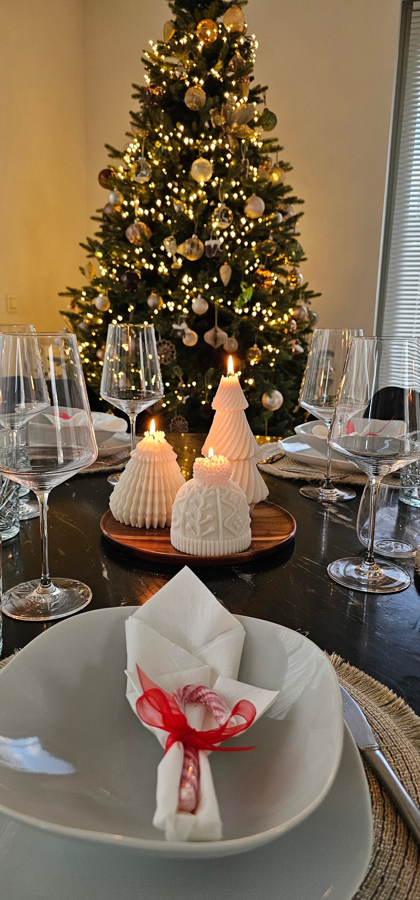 Set of Christmas trees &amp; winter hats