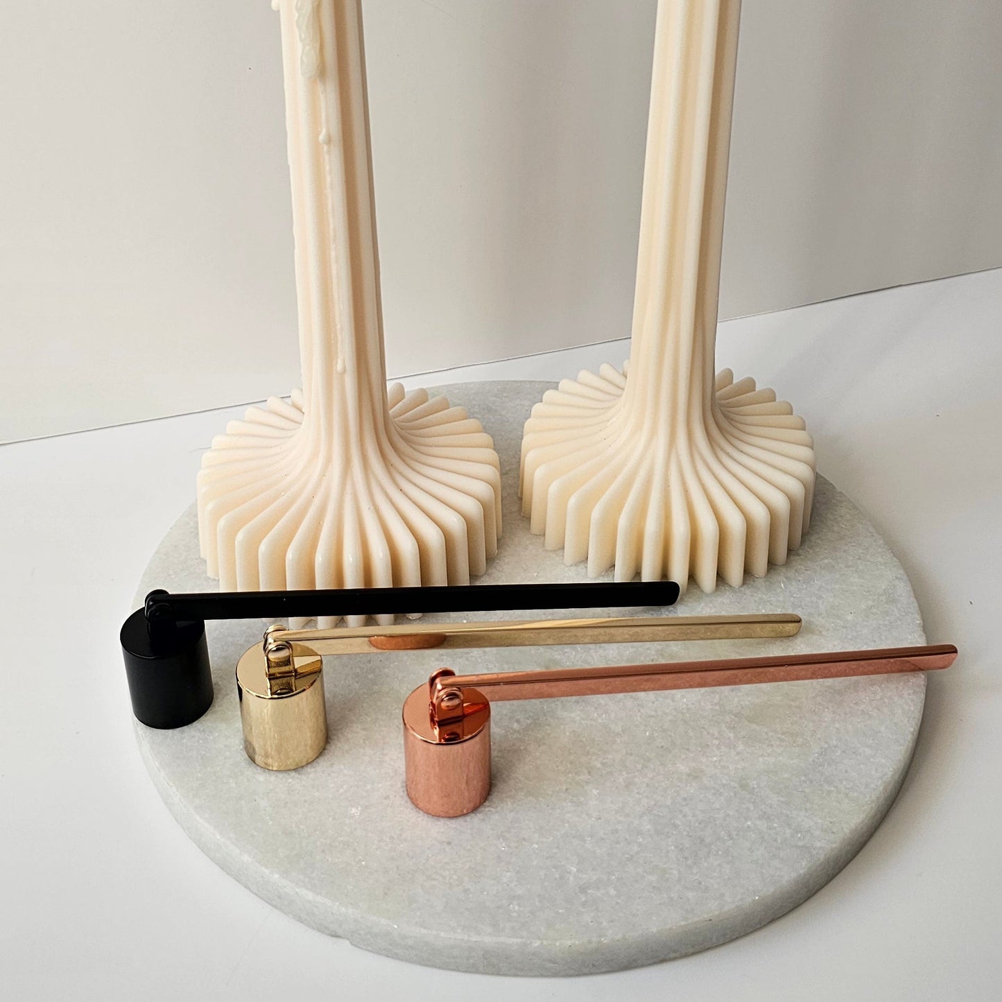 Black candle snuffer